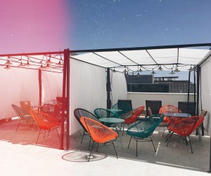 terraza  residencia estudiantes Odalys Campus Sevilla